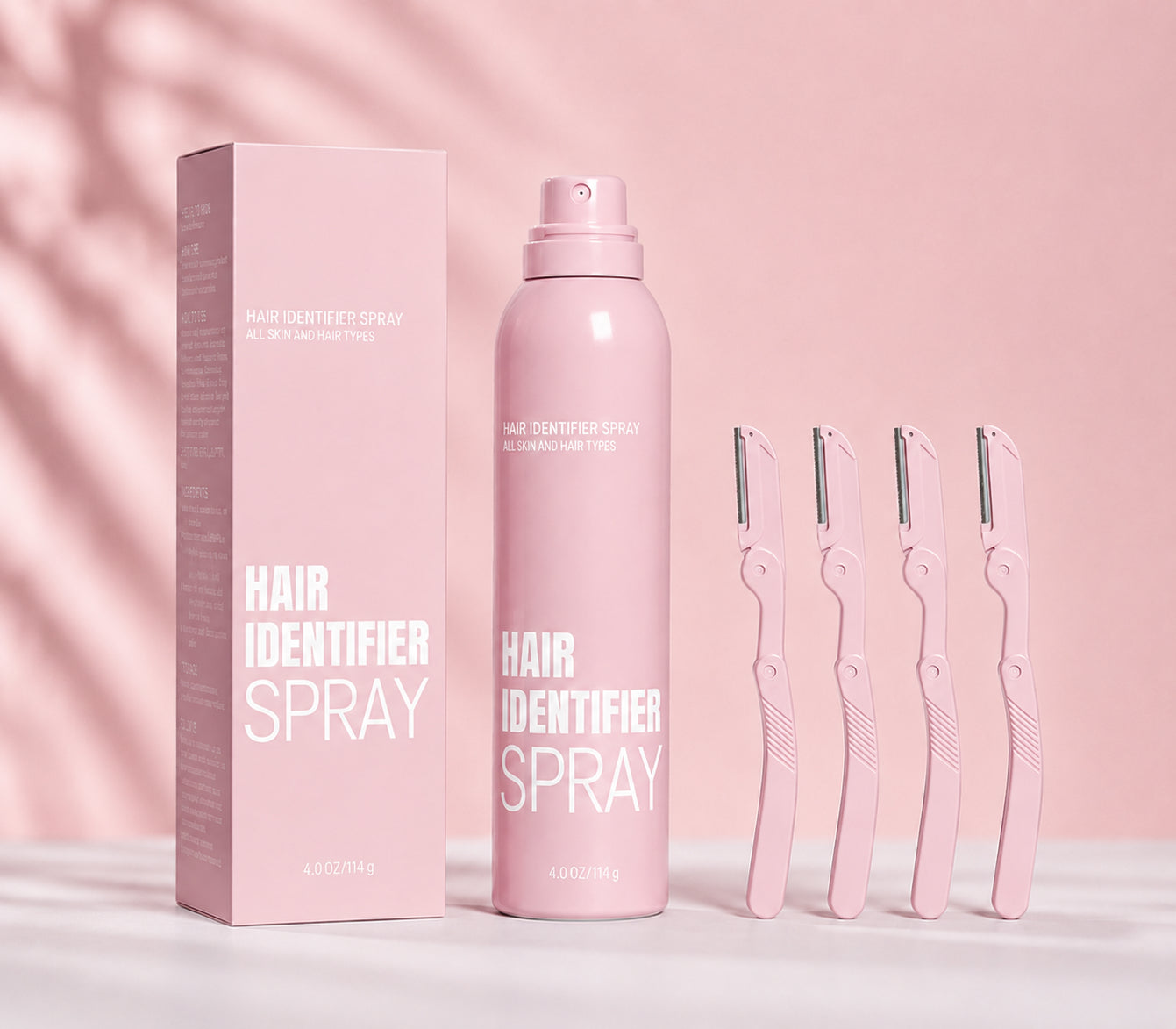 Hair Identifier Spray full set, pink